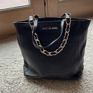 Dark brown and gold chain Michael Kors